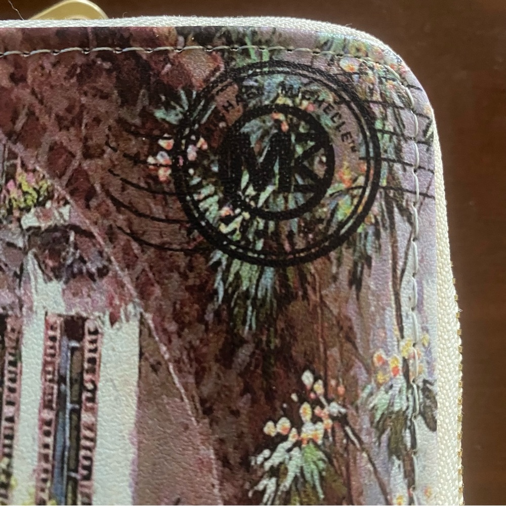Micheal Michelle European print Wallet Clutch - Picture 3 of 6